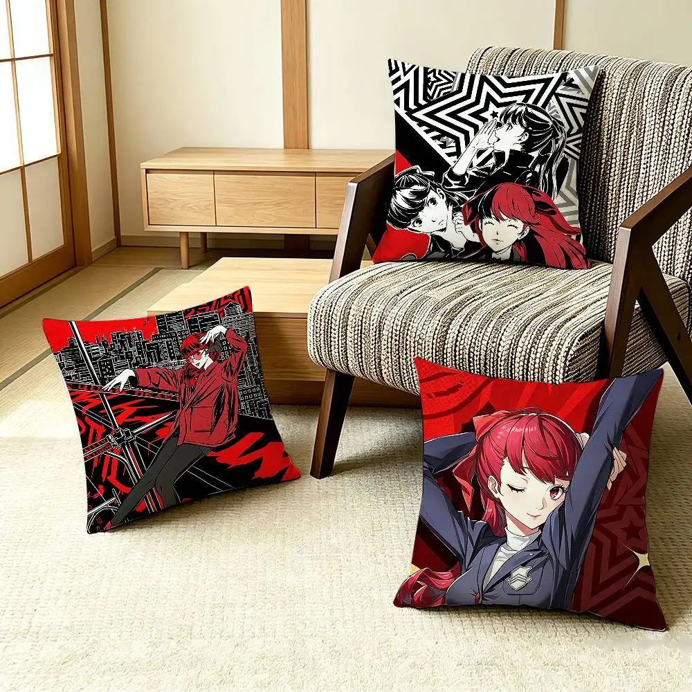 COOL K-Kasumi Persona Yoshizawa 5 Pillow Case Pattern Printed Pillowcase For Living Room Sofa Cushion Cover