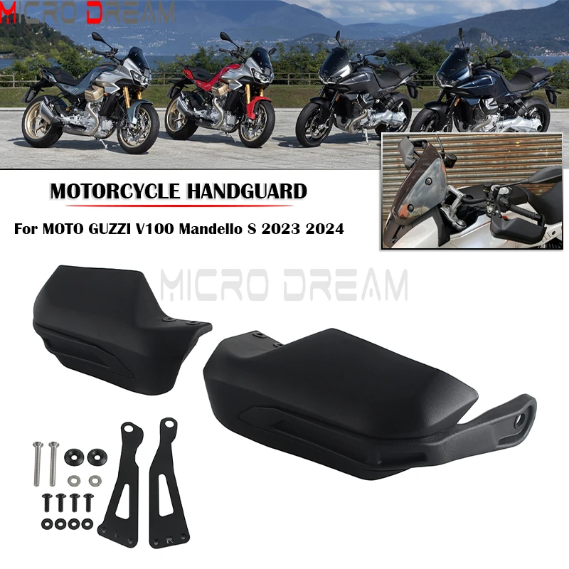 

For MOTO GUZZI V100 Mandello S 2023 2024 Motorcycle Hand Guard Protector Handguards Shield Wind Deflector Hand Protection Cover