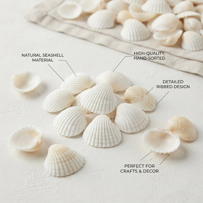 25pcs Natural Sea Charms Suitable for DIY Jewelry Making, Seashell Beads for Necklace, Bracelet, Earring Crafting