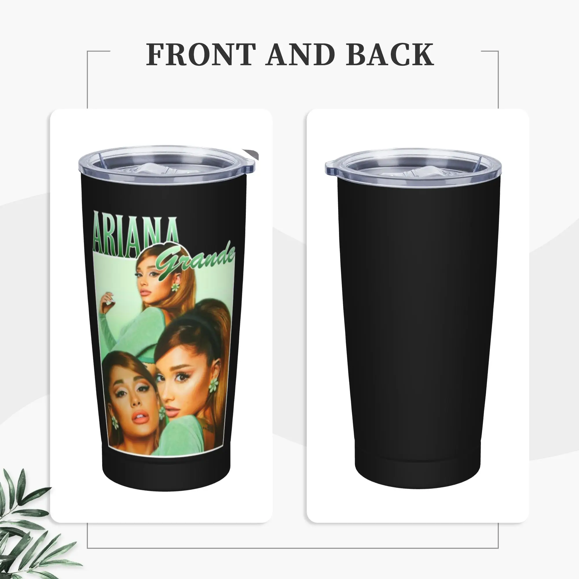 Stainless Steel Tumbler Arianas Grandes Retro Vibes Thermal Cups  Keep Heat Cold and Hot Car Mugs Camping Water Bottle