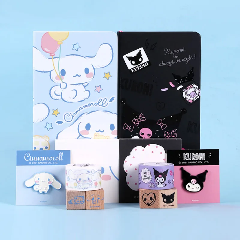 

2022 New Sanrioed Stationery Melody Daily Week Plan Notebook Cinnamoroll Hand Ledger Notepad Kawaii Kuromi Work Memo Hand Ledger