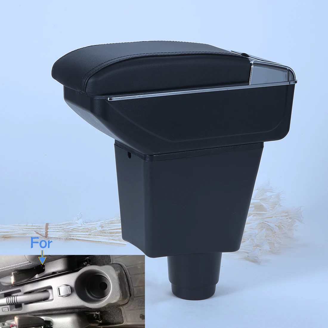 Reposabrazos para Renault Logan 2, Caja de Reposabrazos para Coche, Accesorios de Modificación Interior, Caja de Almacenamiento