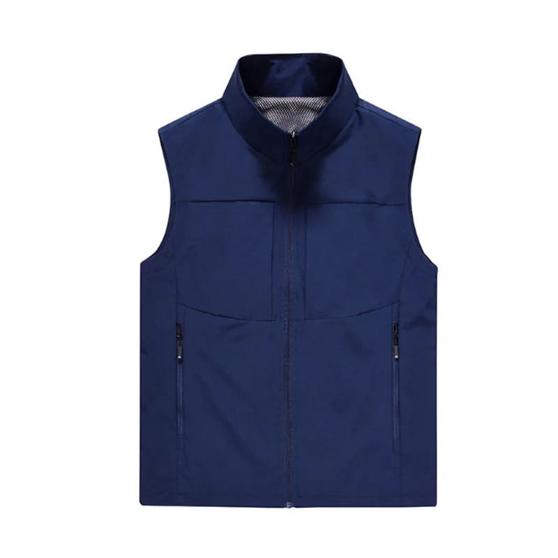 Vintage plus-size sports clip autumn-winter simple waistcoat wearing fashion men's all-in-one multi-pocket vest coat