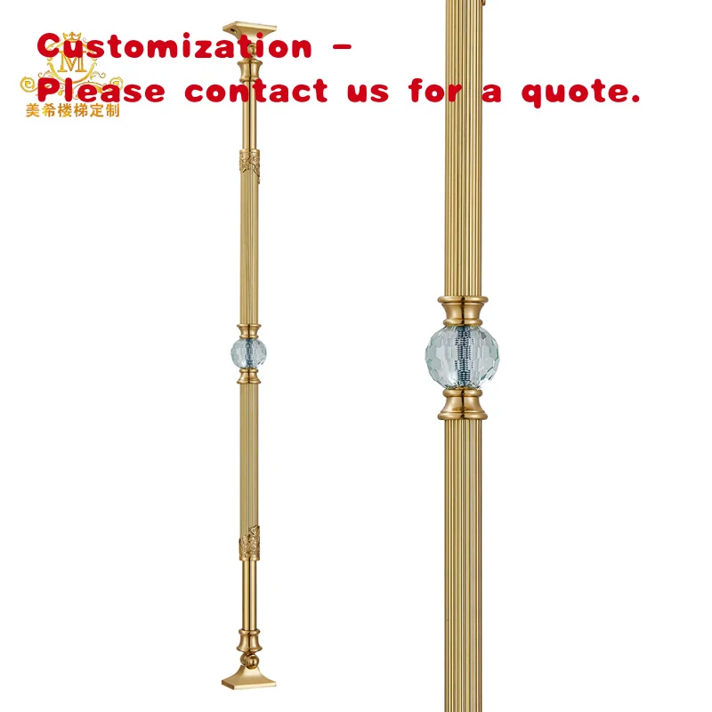 custom.Modern Balustrade Stairs in Black Bronze Made of Durable Brass Hotel & Luxury Decors