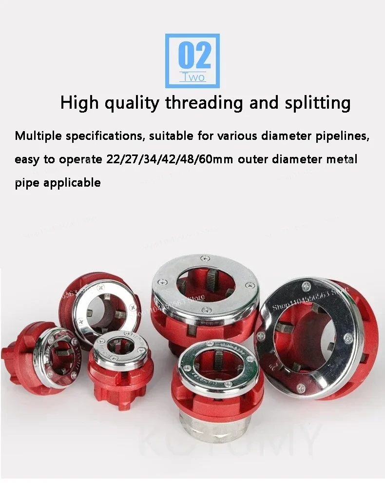 

2300W Heavy-Duty Electric Pipe Threading Machine for Steel & Galvanized Pipes