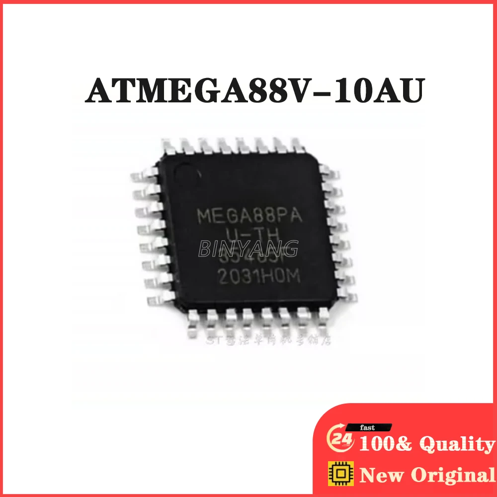 New Original Stock IC Electronic Components  10pieces  ATMEGA88V-10AU  ATMEGA88 QFP32