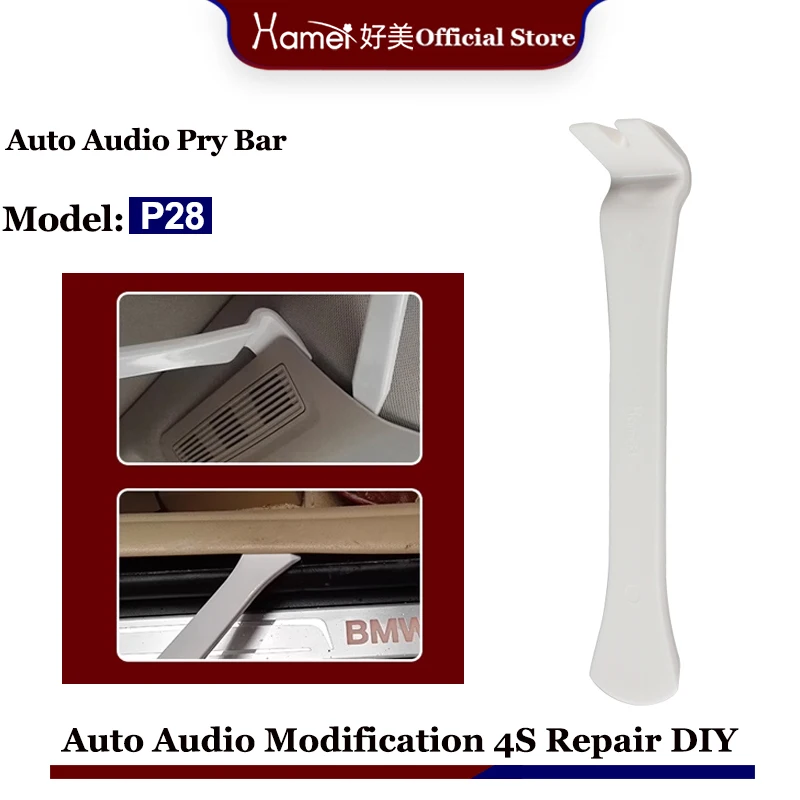 

Hamei 1/5pcs Hamei Steel Car Pry Plate bar Disassembly Mirror Door Panel Window Lift Button Hand Repair Tools For Audi BMW Skoda