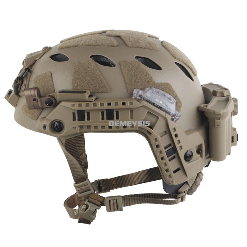 Casco táctico Modular ARC Rail con luz LED señal – Airsoft combate - imagen 5