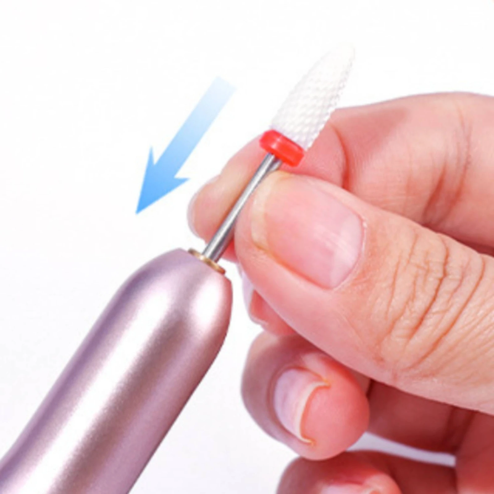 Pen-Style Nail Grinder Adjustable Speed USB Nail Grinder Beauty Tool Compact Metallic-Look Finish for Deadskin Maintenance