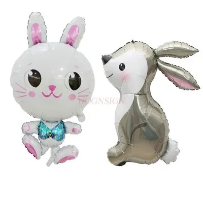 

Rabbit Animal Balloon Children's Cartoon Birthday Decoration Aluminum Foil Film Floating Forest Decoration