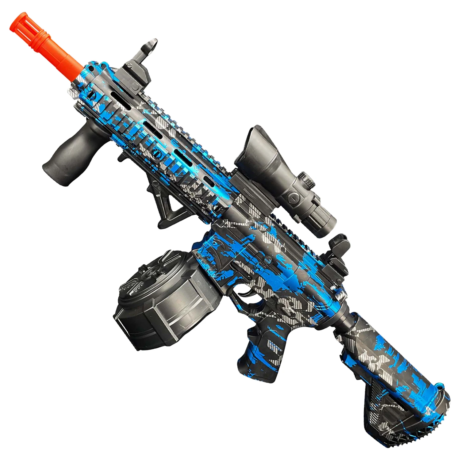 Elektryczny pistolet na żel M416! Pistolet na kulki, automatyczny i pełnoautomatyczny pistolet na kulki splatter, idealny do gier strzeleckich na świeżym powietrzu (bez pocisków)