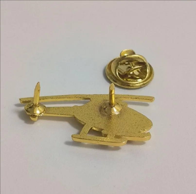 Vintage Metal Helicopters Brooch Diy Fashion Pin Alloy Badge Helicopter Aircraft Jewelry Accessories