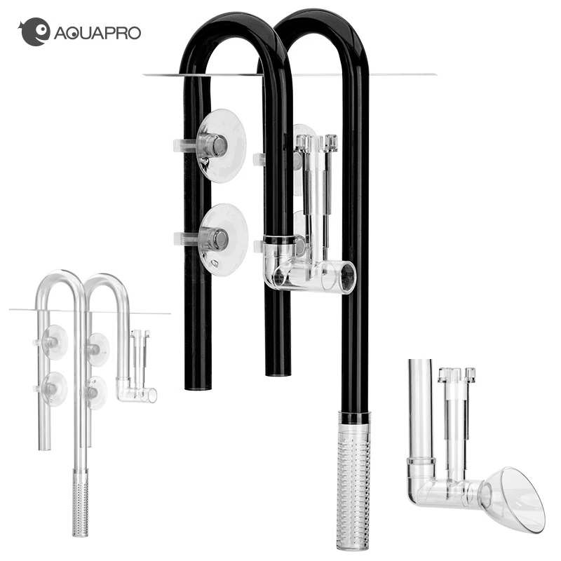 AQUAPRO Plastic Inflow Outflow Inlet Outlet Skimmer Aquarium Accessories Plant Tank Pipe Fish Water Filtro Fishbowl Set Akvarium