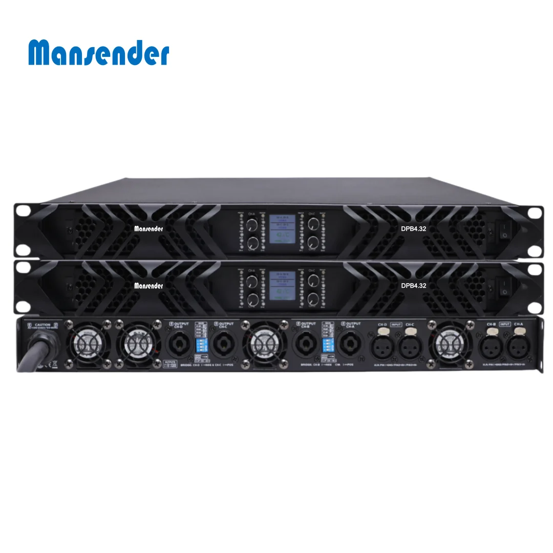 

2026 SELL DA 3200 K4 26800 Вт 4-канальный нитридный усилитель мощности класса D PRO Audio, цифровой усилитель DPB4.32 4X3200W