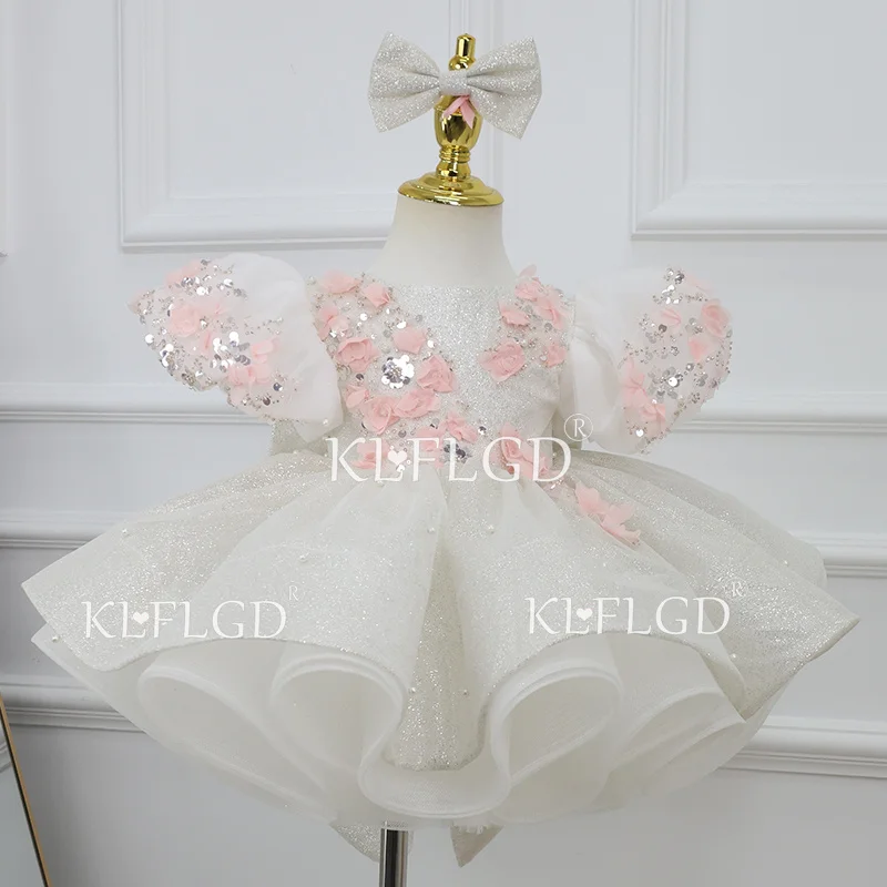 KLFLGD   Luxury Girls Party Dresses Flower Girl Wedding Dresses Prom Performance Costumes Girls Festival Dresses