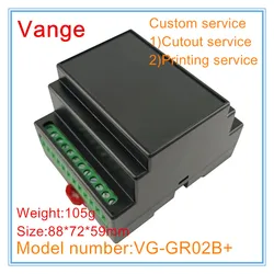 Vange terminal block junction box 88*72*59mm ABS plastic project box din rail enclosure