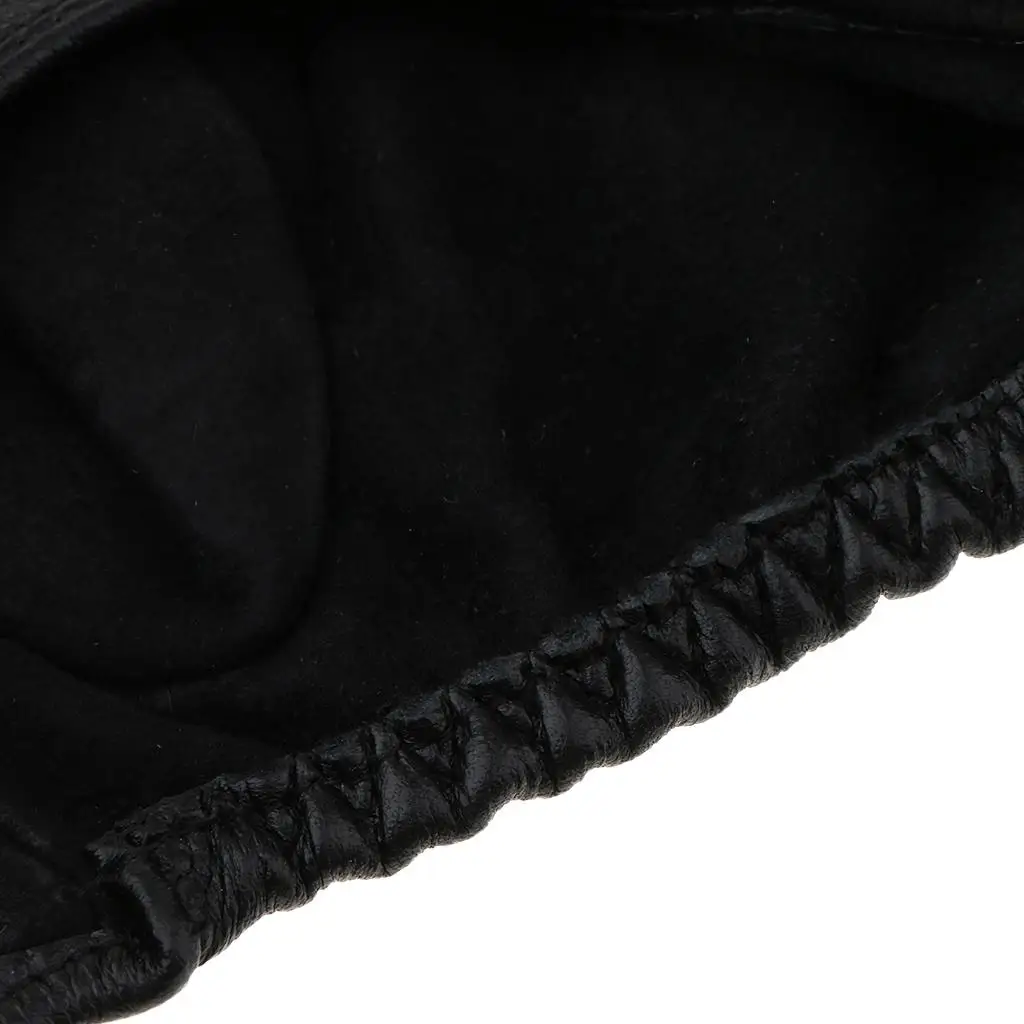 Lightweight Artificial Leather Fingerless Gloves Short Hollow Punk Biker Driving Cycling Gloves for Motorcycle Summer