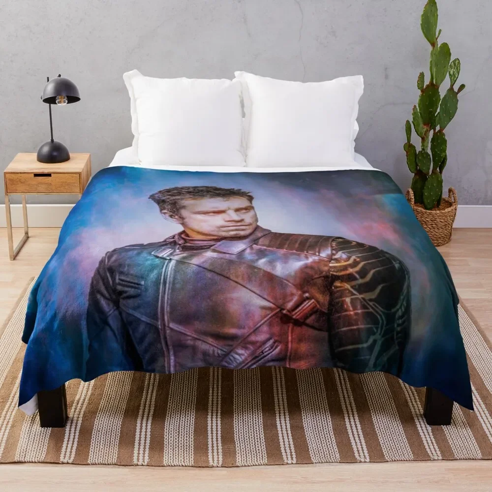 

Bucky - Sebastian Stan Throw Blanket Tourist Sofas Cute Blankets For Baby Blankets