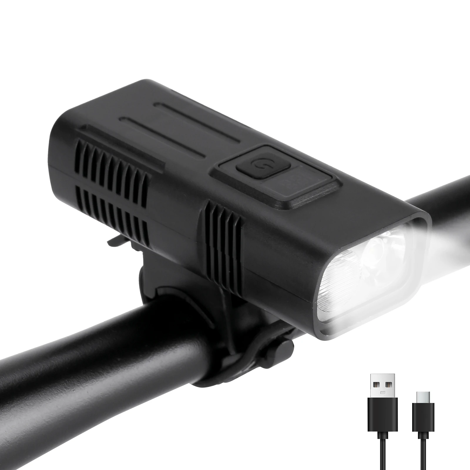 مصباح أمامي للدراجة قابل لإعادة الشحن، مصباح أمامي للدراجة Mtb Led، ملحقات الدراجة هدية عيد ميلاد #1