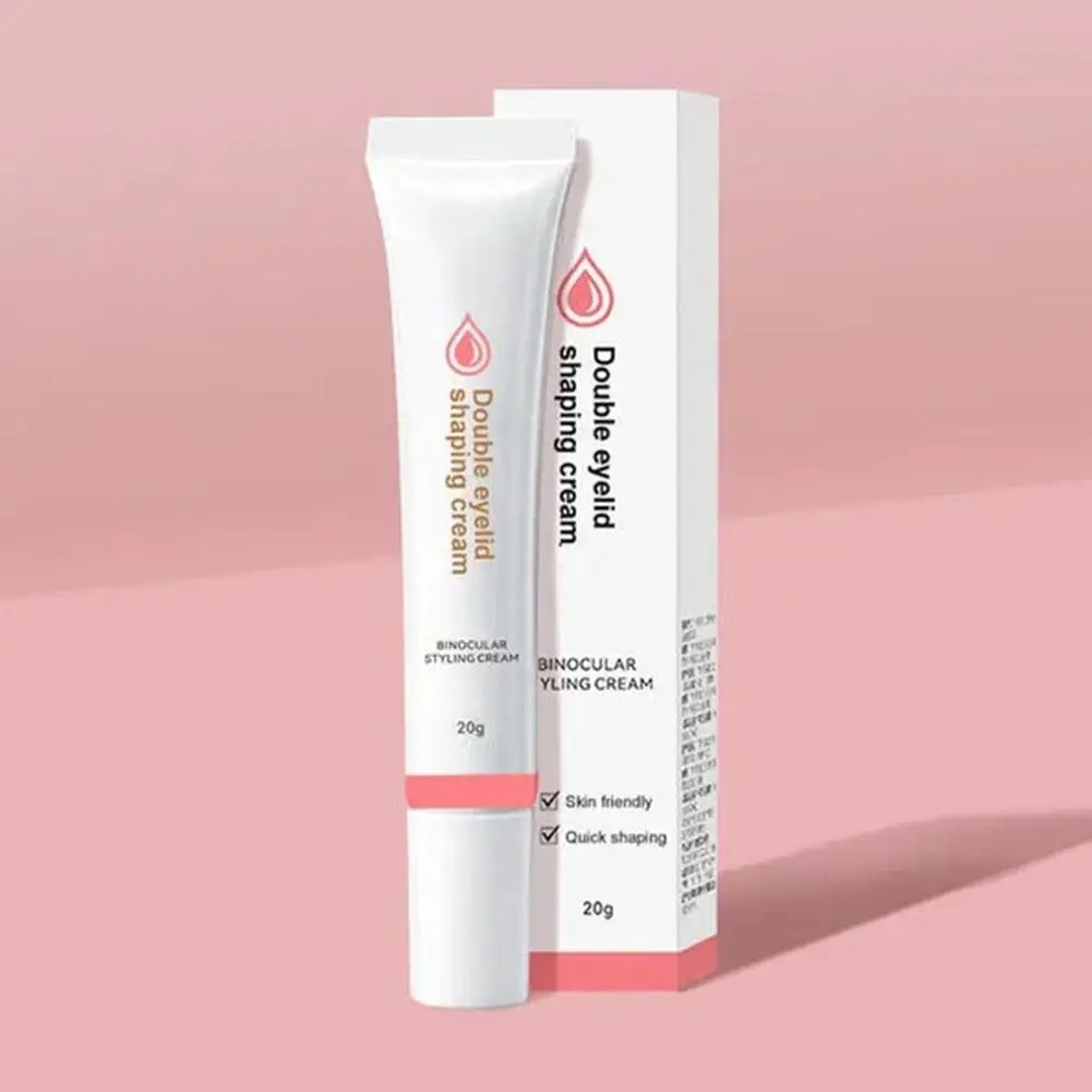 Creme de pálpebra dupla para mulheres, cola invisível, fita líquida natural para pálpebras, esboço de forma, olhos encantadores, S1n2, 20g