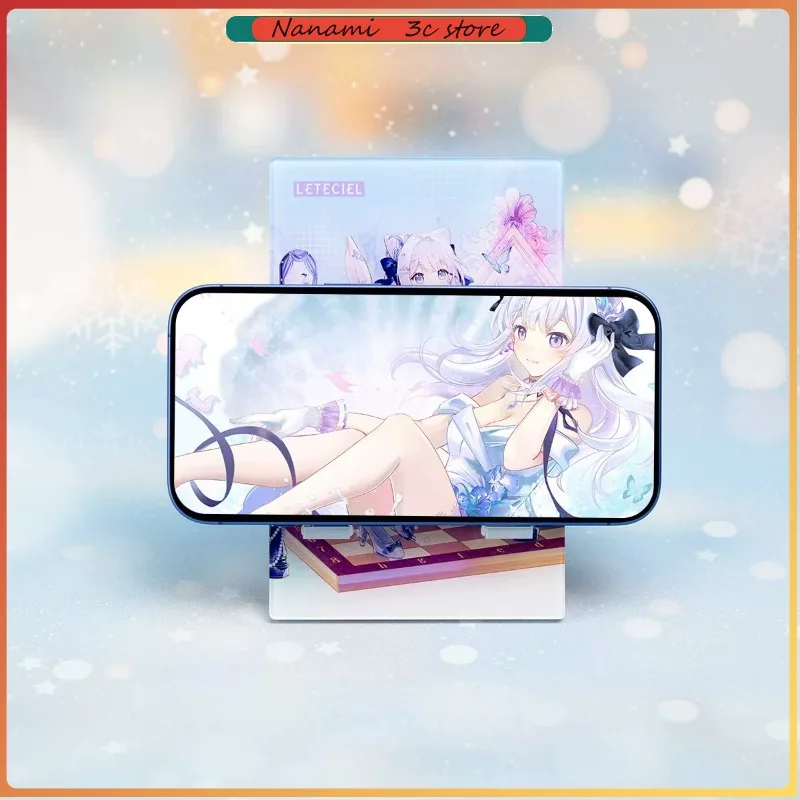 LETECIEL MAGIVANT Anime Acrylic Phone Stand Character Pattern Desktop Cellphone Holder for Fans Gifts