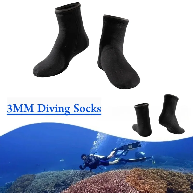 

Anti-Slip 3MM Neoprene Kevlar Diving Socks Wetsuit Elasticity Surfing Boots Quick Dry Durable Swimming Thermal Socks