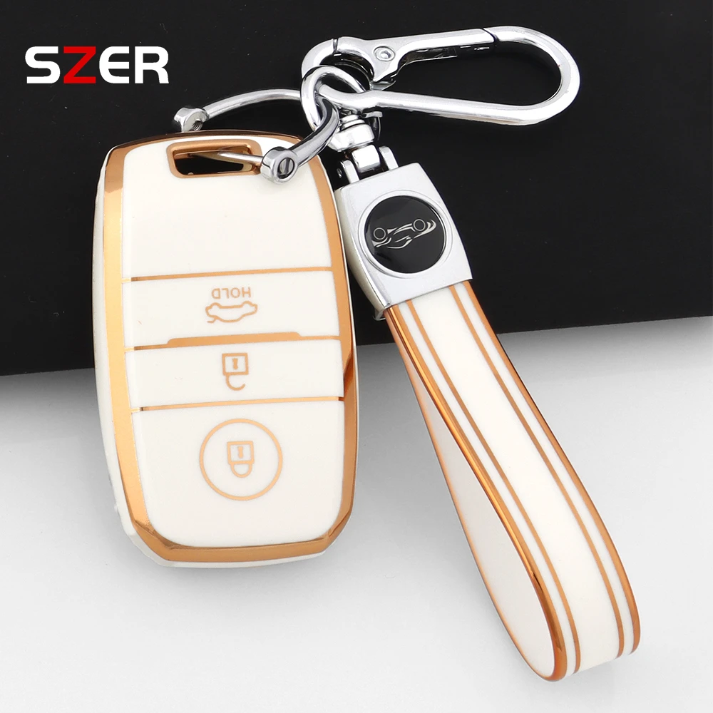 

3/4 Buttons TPU Shell For KIA Rio Rio5 Sportage Ceed Cerato K3 KX3 K4 K5 Sorento Optima Picanto Car Remote Smart Key Case Cover