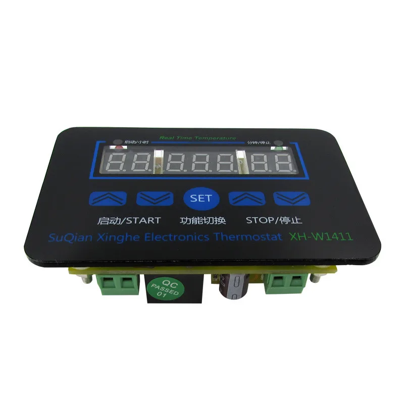 XH-W1411 Three display multi-function thermostat DC12V AC 110-220V digital LED temperature controller Thermostat control switch