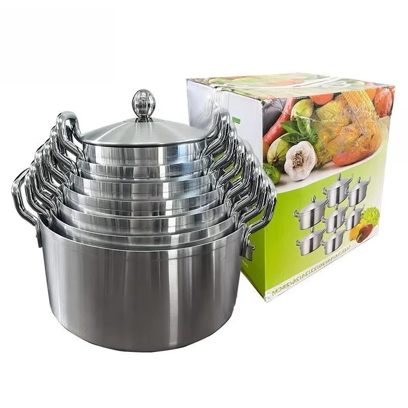 Classic Aluminum Eco-Friendly Kitchenware Soup Pot Cookware Set