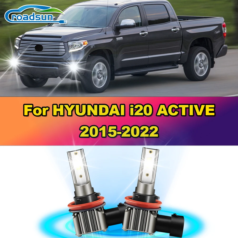 

2Pcs H11 LED Fog Lights Bulbs 12000LM 100W Car Fog Lamps 6000K For HYUNDAI i20 ACTIVE 2015 2016 2017 2018 2019 2020 2021 2022
