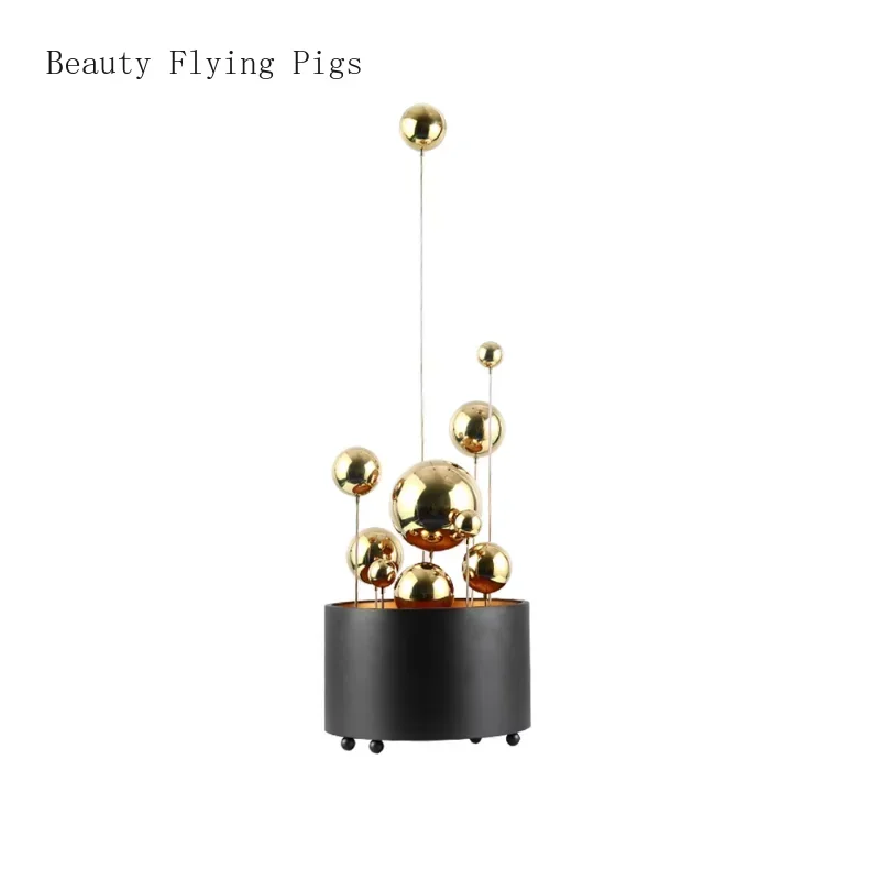 

Modern Minimalist Color Geometric Metal Ball Home Living Room Tabletop Decoration Desk Decoration Room Decor