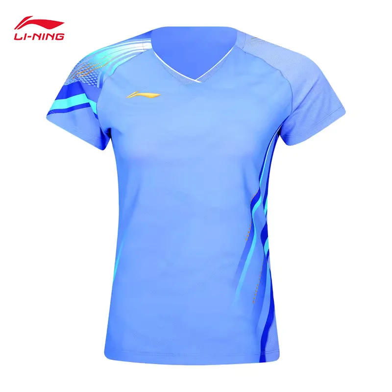 

LI-NING Badminton Series Women's T-shirt AT DRY ULTRA Breathable Moisture wicking Competition Training Tops AAYV146