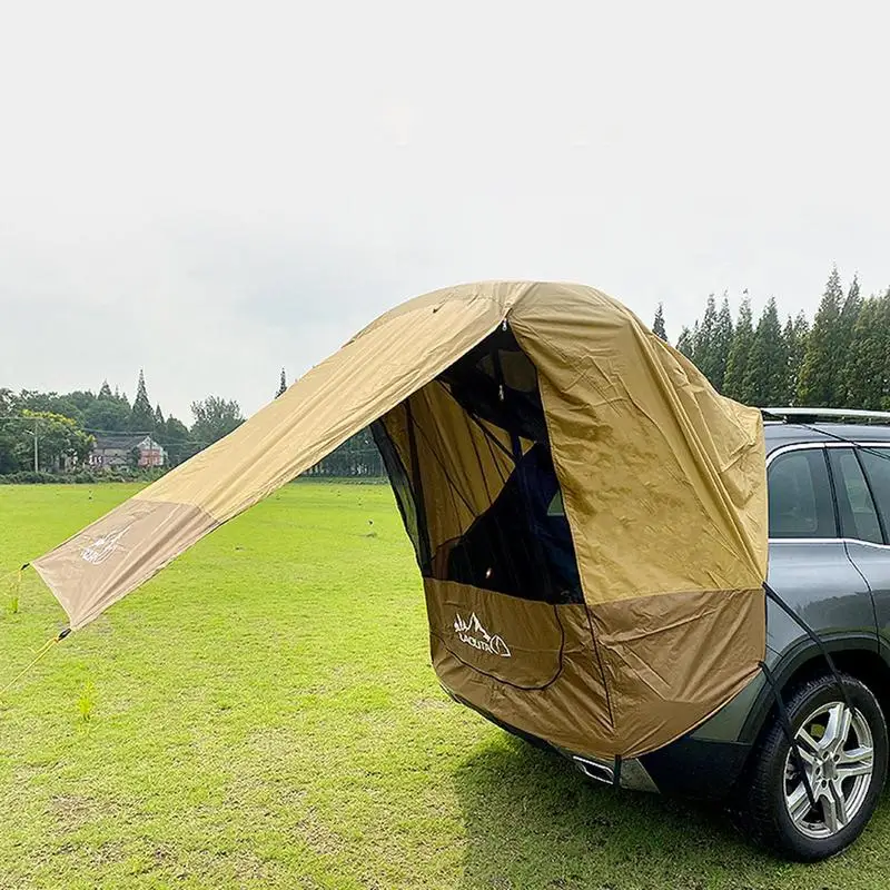 SUV Trunk Tent Awning Car Shade Tent Tailgate Universal Waterproof Windproof Hatchback Camping Car Tent Sun Shelter Travel