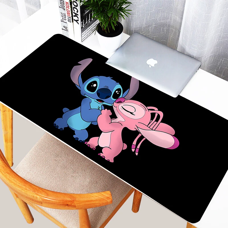 Игровой коврик для мыши Kawaii Stitch, коврик для мыши, Настольный коврик Xxl, коврик для клавиатуры, большой коврик для компьютерного стола, коврик для мыши XXL, подарок для девушки