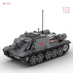 hot military WW2 Soviet Army technical ISU-122 Heavy Assault Cannon tank vehicles war Building Blocks weapons bricks toys gift