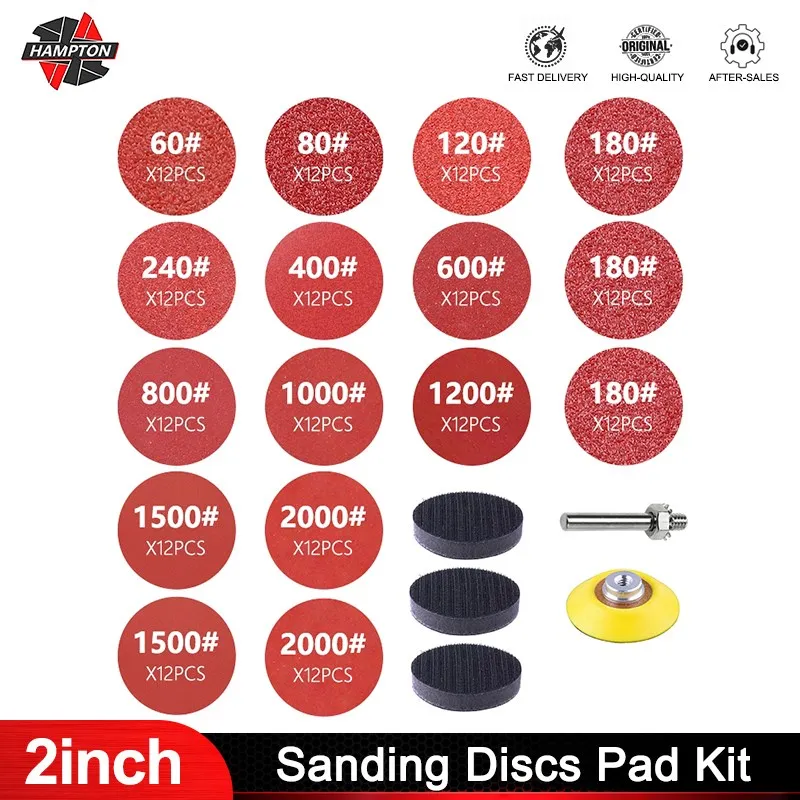 

60-7000 Grit Sanding Disc Set 2inch Sandpaper Kit Sanding Polishing Pad for Dremel Rotary Tool Abrasive Tools