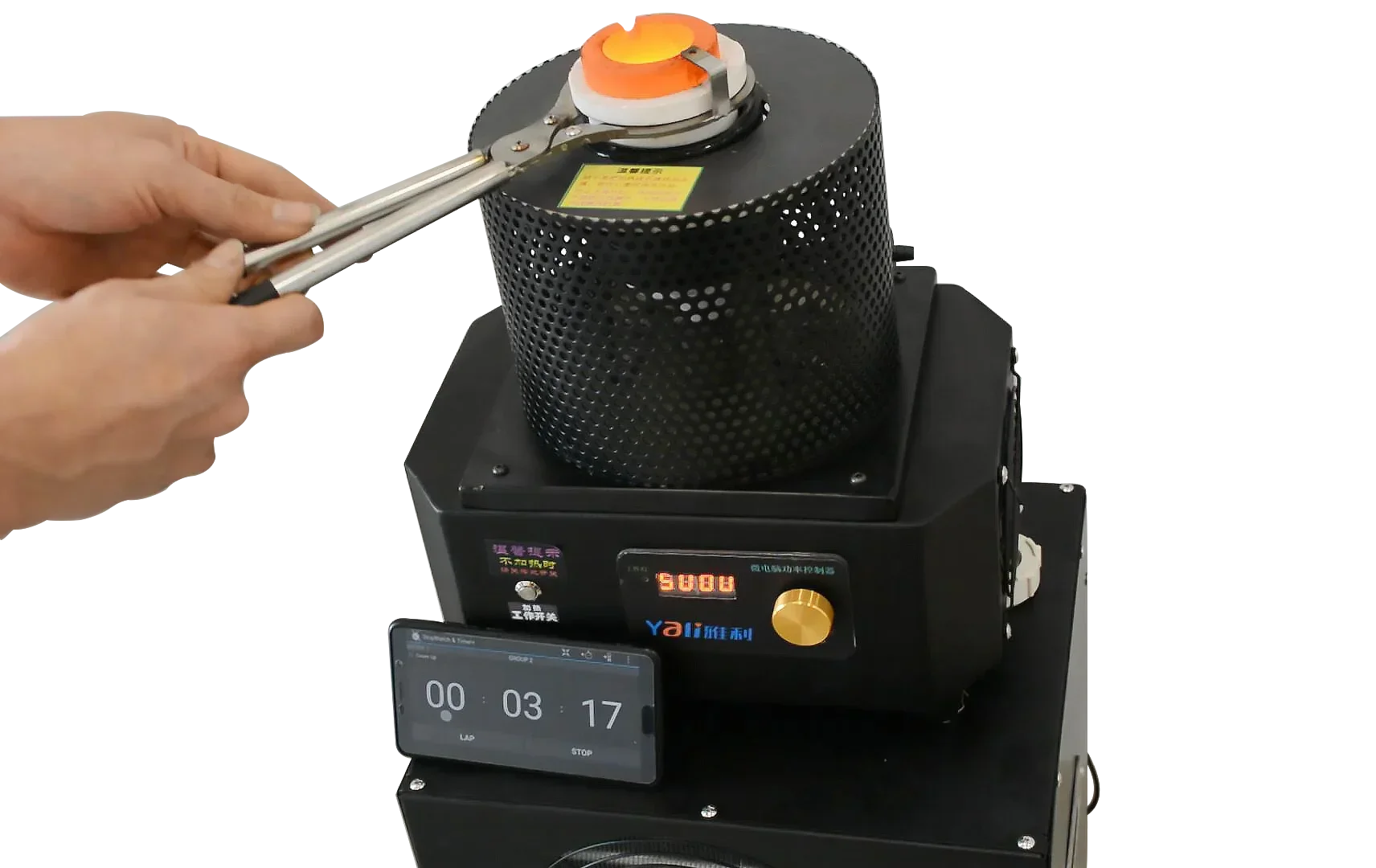 

# 1600 Гранс 220 В Kleine Schmelzofen Heizung Silber Stahl Eisen Gold Schmelze Mit Wasserkühler