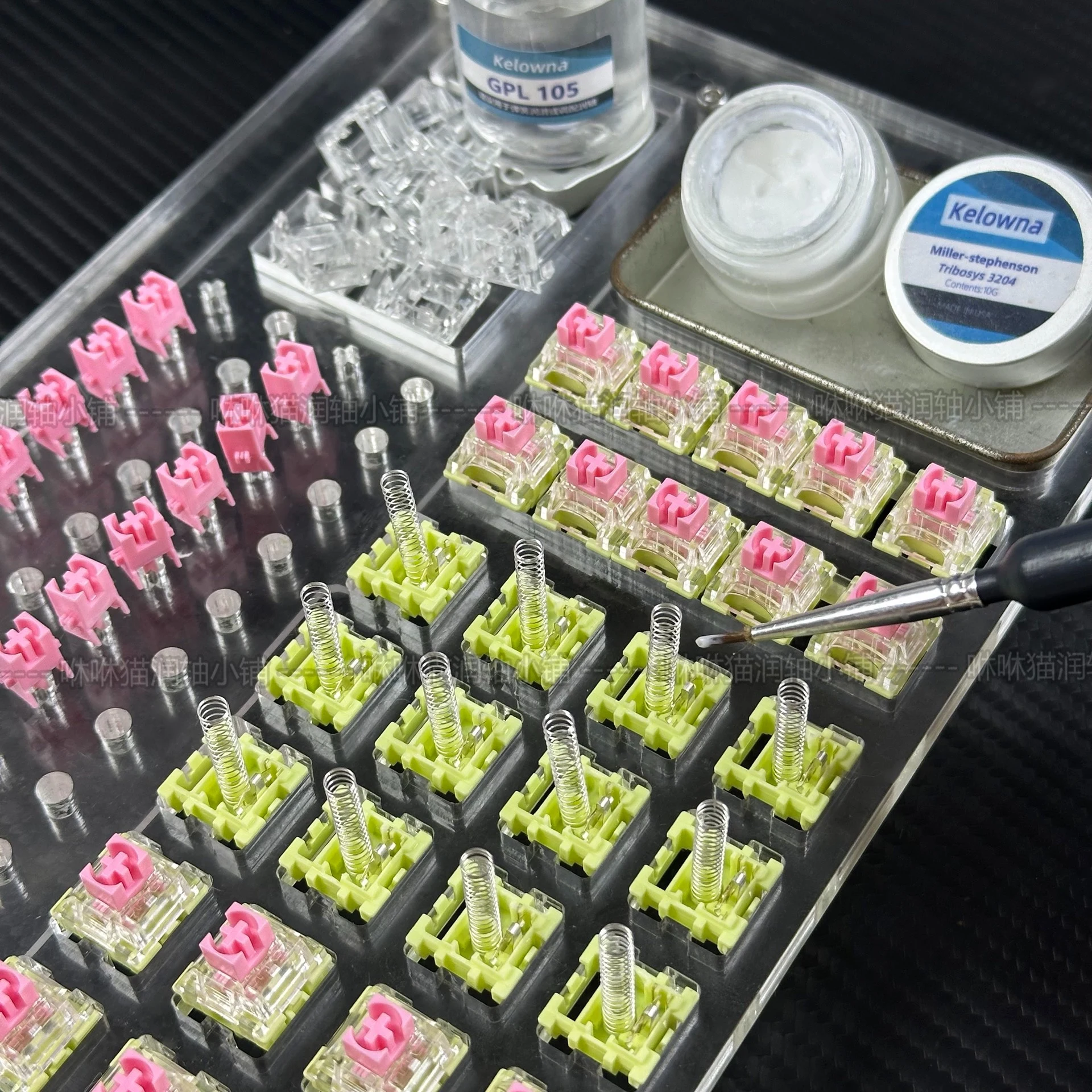 Custom Hand-Finished Gilded Rose Themed Switch, Precision Polished Golden Powder Mechanical Keyboard Upgrade Gift