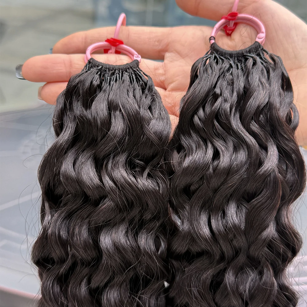 Water Wave Feather Crochet Human Hair Braiding Human Hair 100g/Pack Feather Knotless Crochet Human Hair Extension