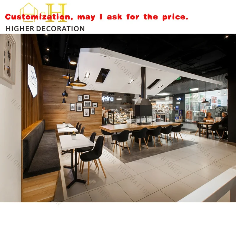 

на заказ. Настраиваемый минимальный современный кофе, чайный магазин, барная стойка, компания, стойка регистрации, витрины, шкафы, витрины Des