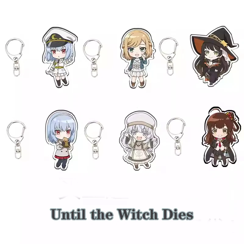 Anime Once Upon A Witch's Death メグ・ラズベリー Acrylic Figure Keychain Pendant Cosplay Charm Cartoon Backpack Keyring Otaku Xmas Gift