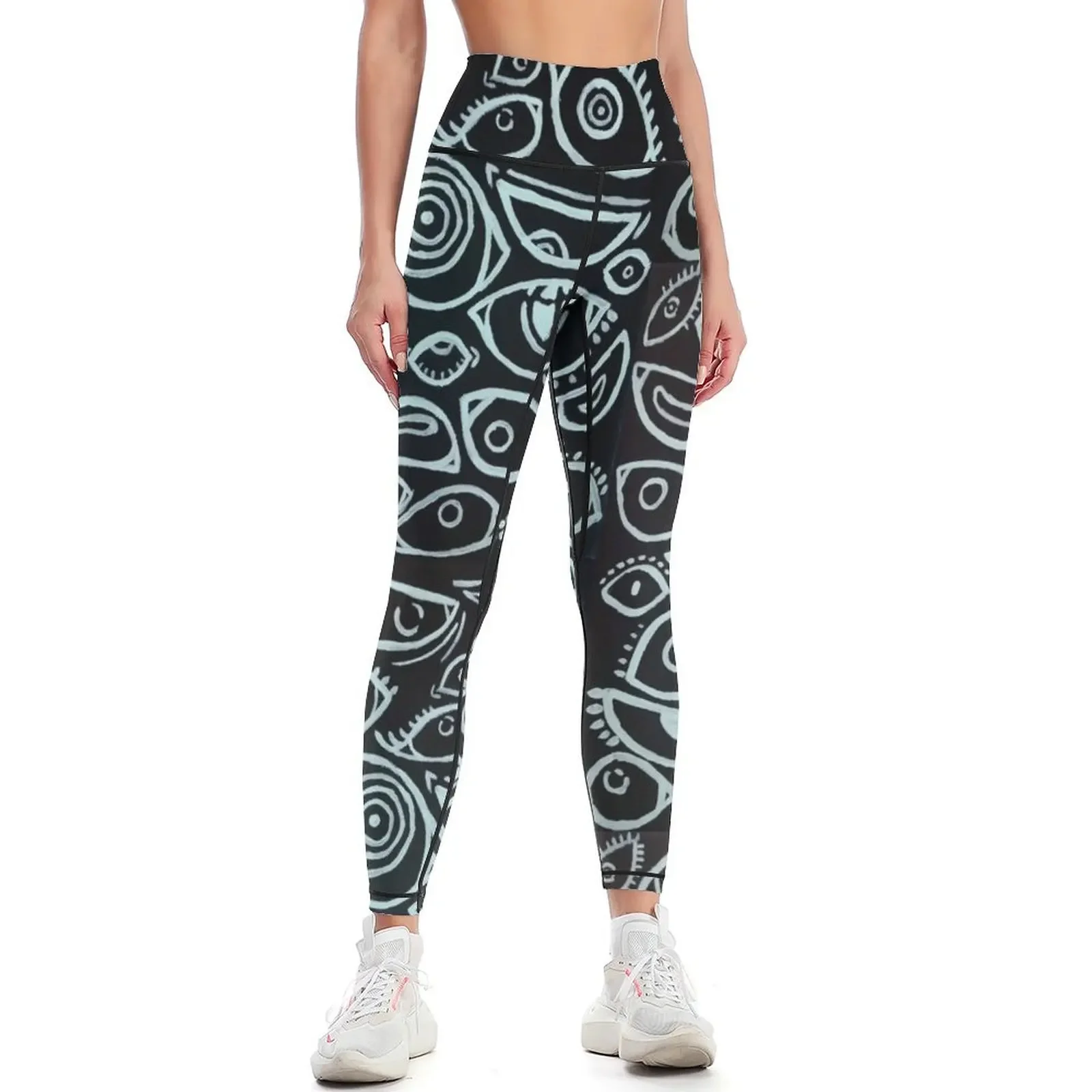 عيون زرقاء شاحبة طماق الصالة الرياضية الأعلى الإناث يغطي الرجل السراويل تجريب الملابس ل Leggins رفع المرأة طماق المرأة