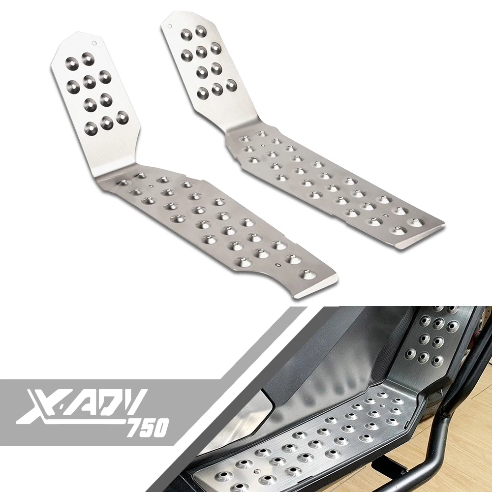 

CNC Motorcycle For HONDA XADV 750 XADV750 Foot Plate Board Pedals Footrest FootBoard Cover Rear set foot pegs xadv 750 2017-2021