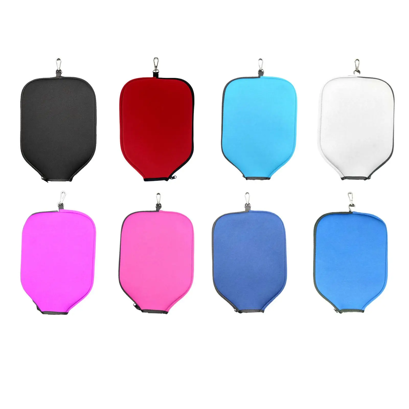 Neoprene Pickleball Paddle Cover Zipper Waterproof Protective Cover Pickleball Racket Cover for Outdoor Sports Practice Training