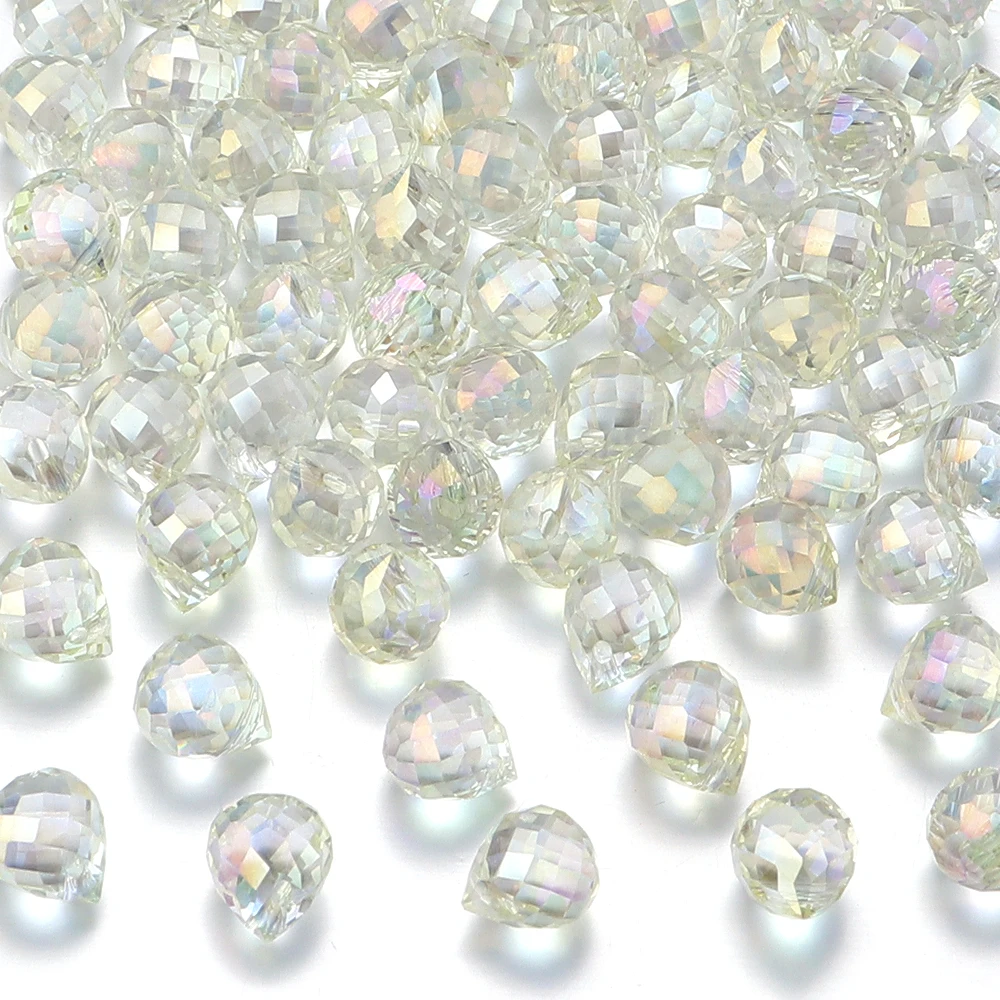 50 Stück Erdbeer-Kristallperlen, bunt, facettiertes Glas, lose Distanzperlen für Schmuckherstellung, DIY-Halskette, Armbänder, Zubehör – Detail 11