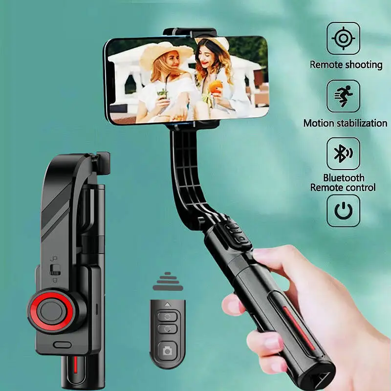 

2025 new Portable anti shake Gimbal Smartphone Stabilizer With Extension Remote Selfie Stick For Cellphone For iPhone Samsung