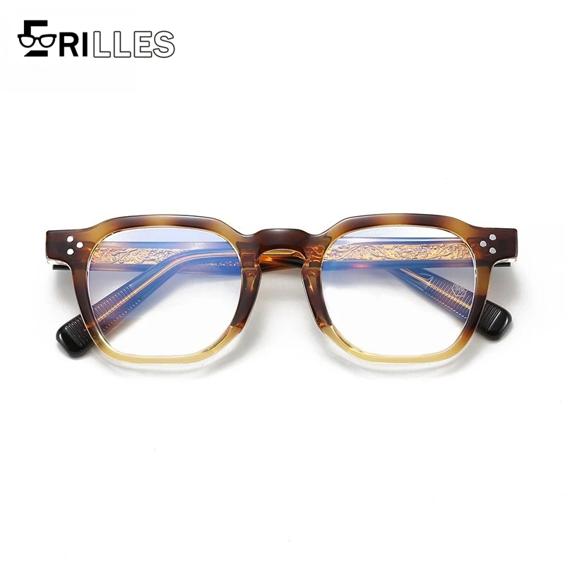 

Квадратные оправы для очков TR90 в толстой оправе, полнокадровые литературные оправы для очков в стиле ретро, аксессуары для покупок на каждый день