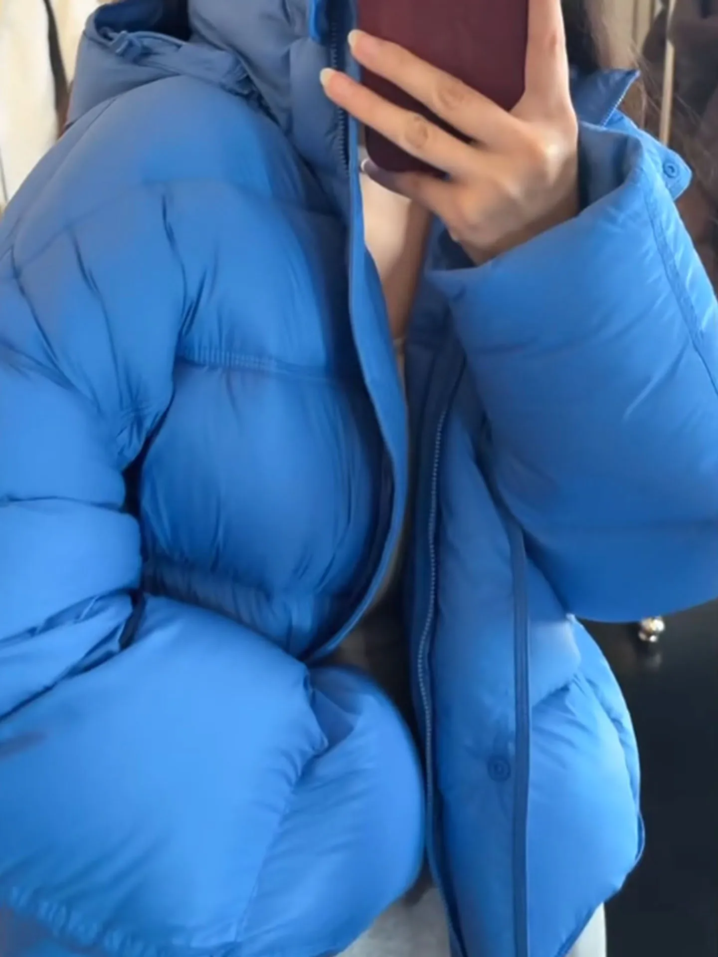 Único ort roxo feminino para baixo jaet coreano sle casaco de inverno thiened cintura alta fechamento com zíper casaco quente bunting