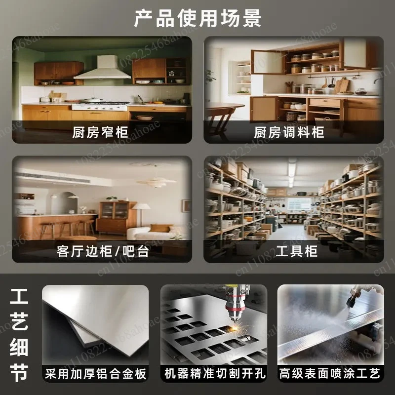 Extremely Narrow Double Layer Drawer Style Pull Out Basket Side Push Pull Kitchen Cabinet Storage Rack Organizer