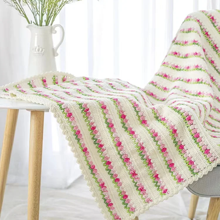 

Handmade Baby Blanket Material Kit Milk Cotton Yarn Thick Cotton Yarn Crochet Needle Fragrant Path DIY Weaving Tool Kit